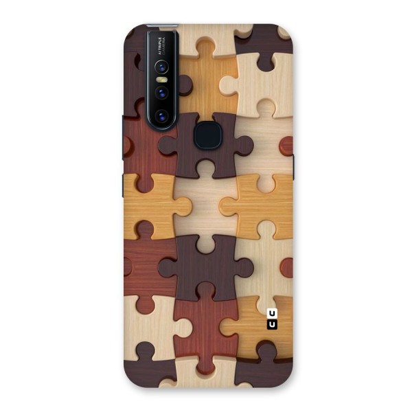 Wooden Puzzle (Printed) Back Case for Vivo V15