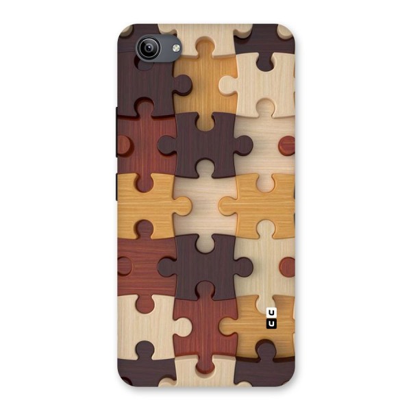 Wooden Puzzle (Printed) Back Case for Vivo Y81i