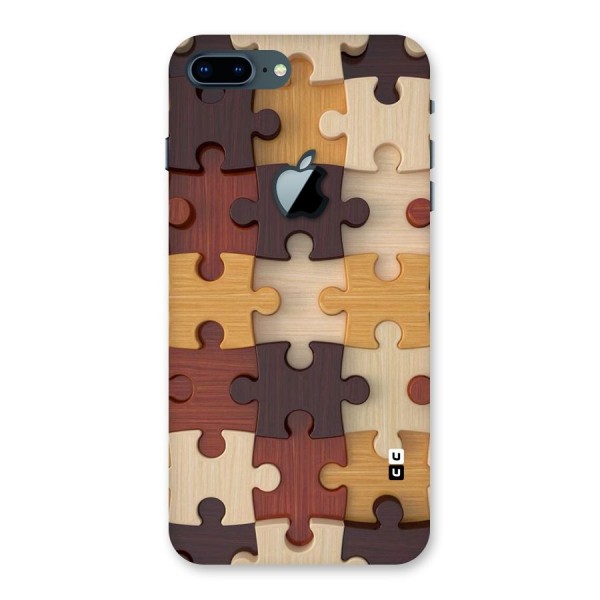 Wooden Puzzle (Printed) Back Case for iPhone 7 Plus Apple Cut