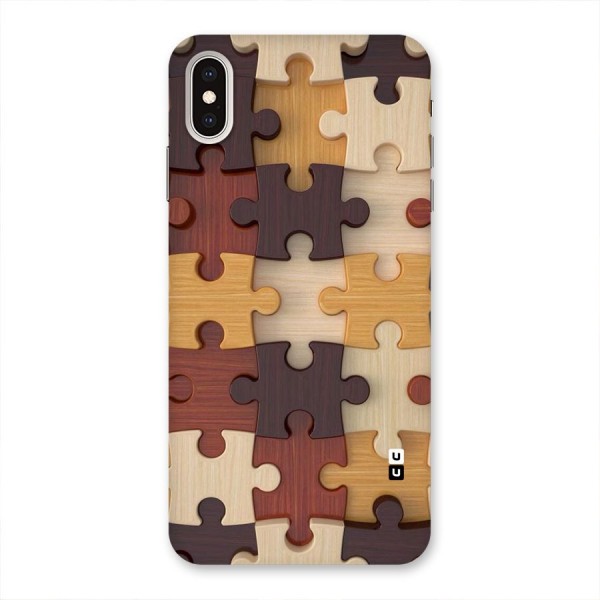 Wooden Puzzle (Printed) Back Case for iPhone XS Max