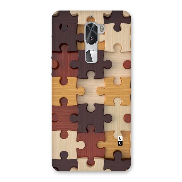 Wooden Puzzle (Printed) Back Case for Coolpad Cool 1