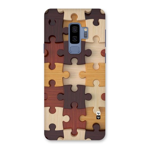 Wooden Puzzle (Printed) Back Case for Galaxy S9 Plus