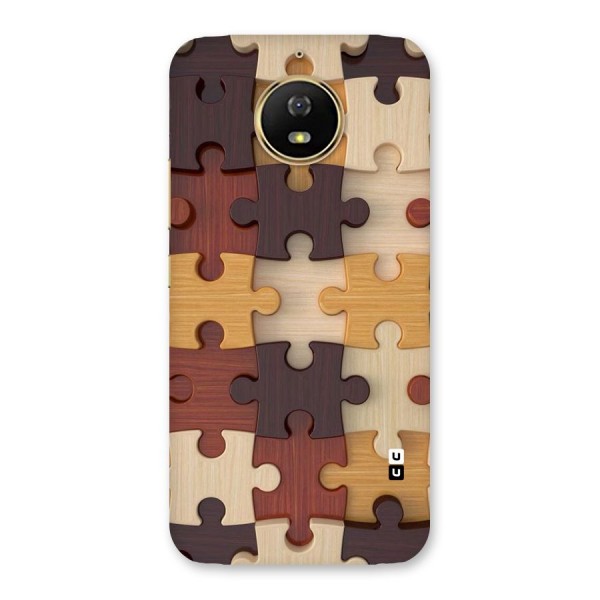 Wooden Puzzle (Printed) Back Case for Moto G5s