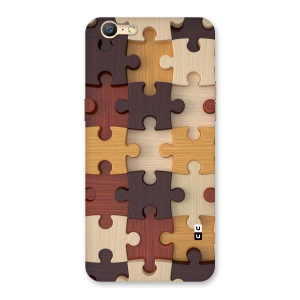 Wooden Puzzle (Printed) Back Case for Oppo A39
