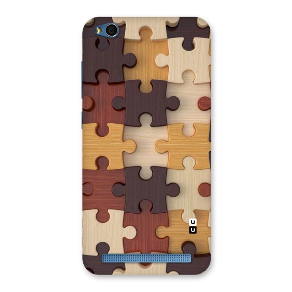 Wooden Puzzle (Printed) Back Case for Redmi 5A