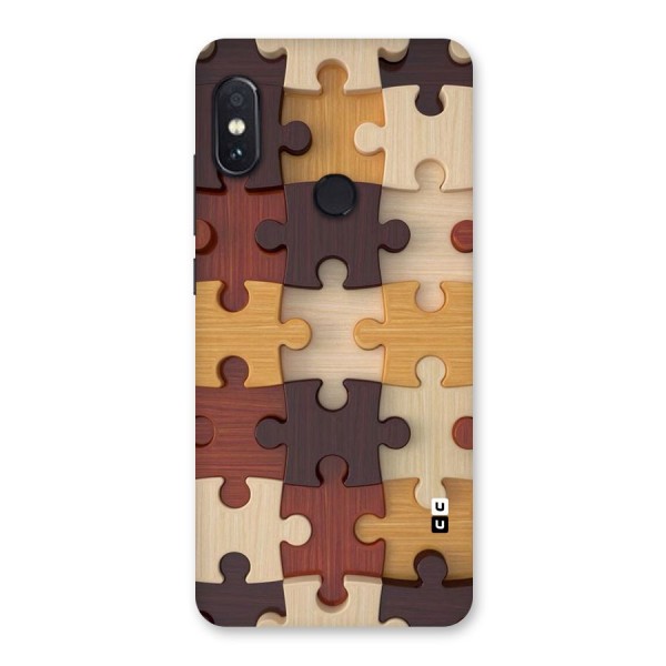 Wooden Puzzle (Printed) Back Case for Redmi Note 5 Pro