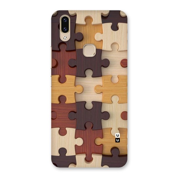 Wooden Puzzle (Printed) Back Case for Vivo V9