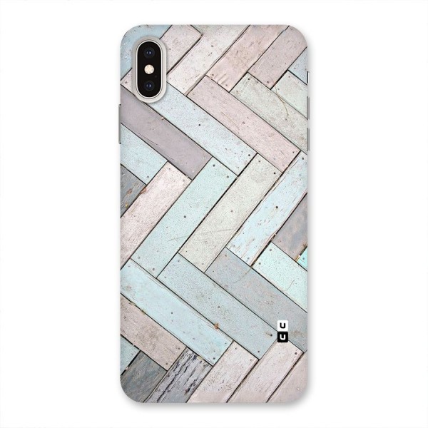 Wooden ZigZag Design Back Case for iPhone XS Max