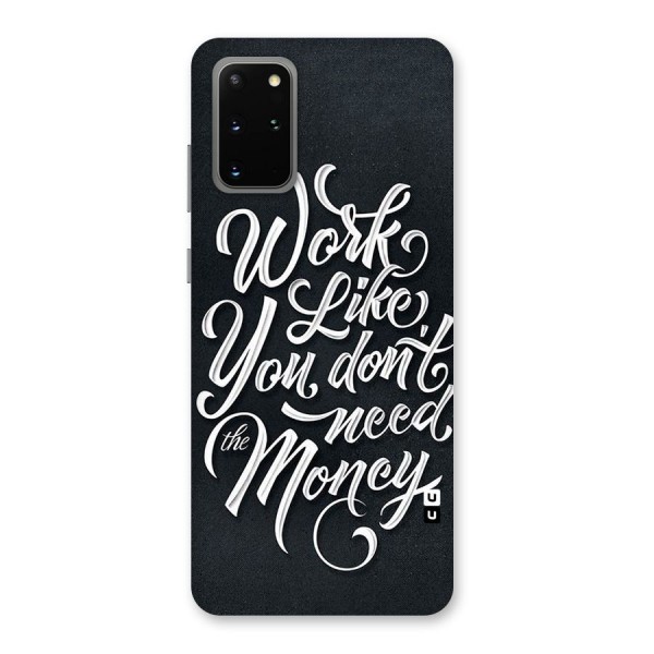 Work Like King Back Case for Galaxy S20 Plus
