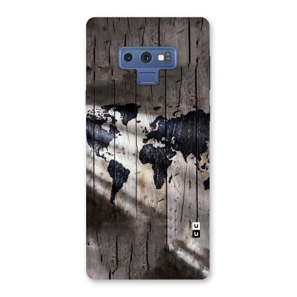 World Map Wood Design Back Case for Galaxy Note 9