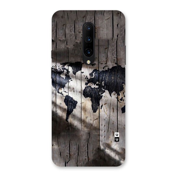World Map Wood Design Back Case for OnePlus 7 Pro