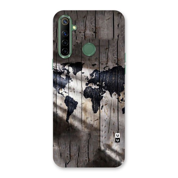 World Map Wood Design Back Case for Realme Narzo 10