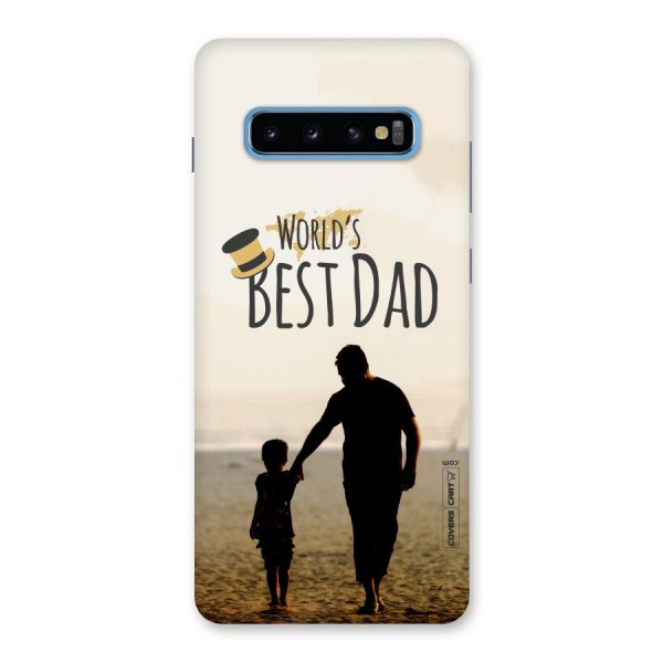 Worlds Best Dad Back Case for Galaxy S10 Plus