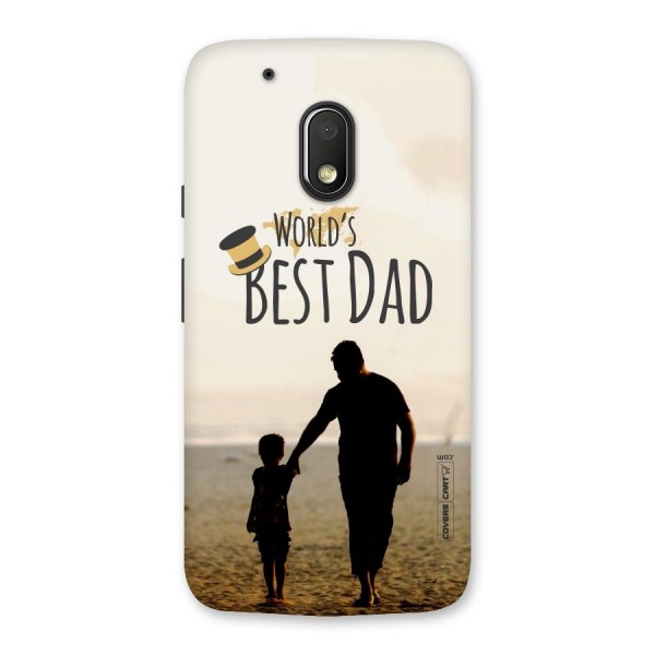 Worlds Best Dad Back Case for Moto G4 Play