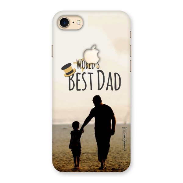 Worlds Best Dad Back Case for iPhone 7 Apple Cut