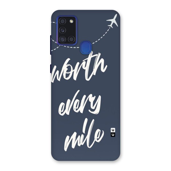 Worth Every Mile Back Case for Galaxy A21s