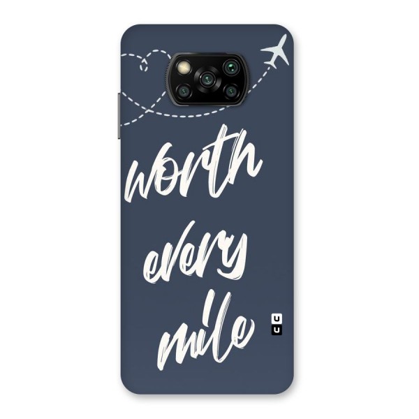 Worth Every Mile Back Case for Poco X3