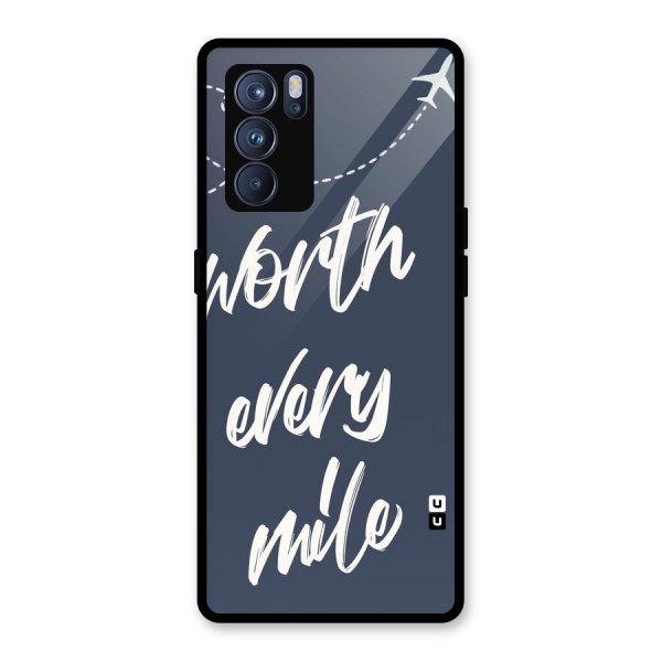 Worth Every Mile Glass Back Case for Oppo Reno6 Pro 5G