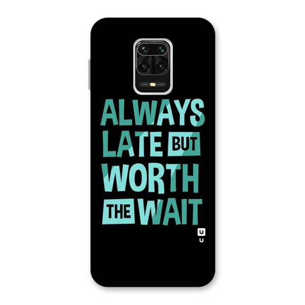 Worth the Wait Back Case for Redmi Note 9 Pro Max
