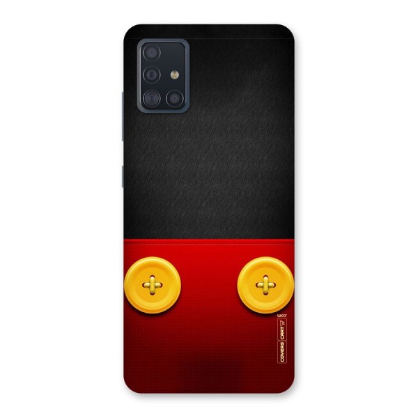 Yellow Button Back Case for Galaxy A51