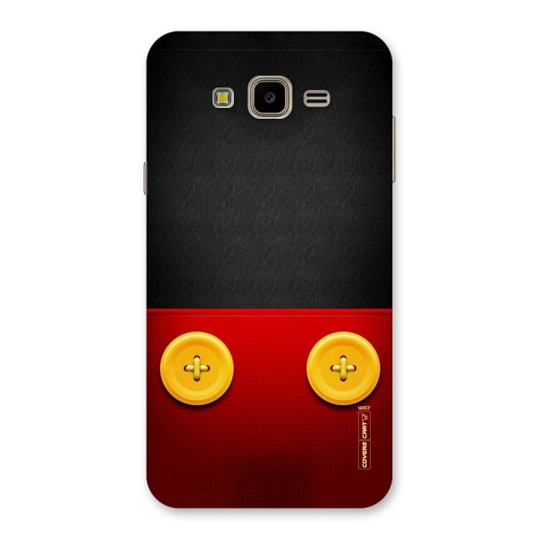 Yellow Button Back Case for Galaxy J7 Nxt