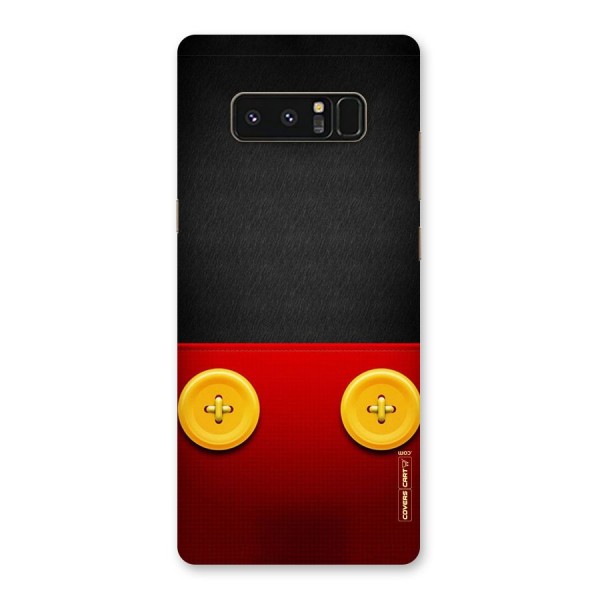 Yellow Button Back Case for Galaxy Note 8