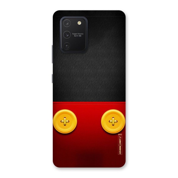 Yellow Button Back Case for Galaxy S10 Lite