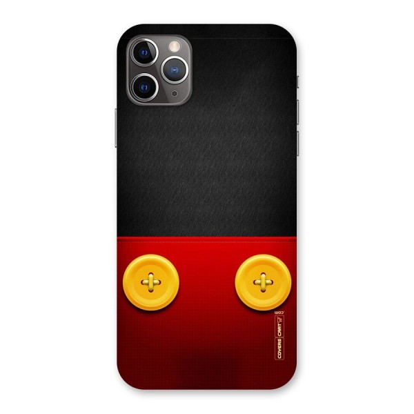 Yellow Button Back Case for iPhone 11 Pro Max