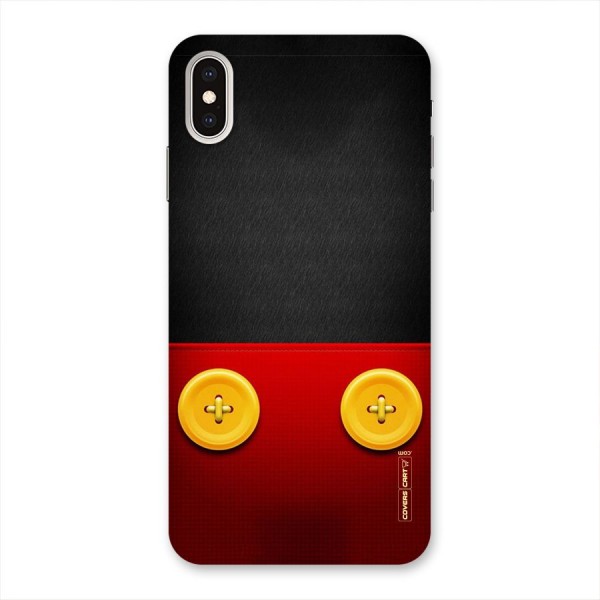 Yellow Button Back Case for iPhone XS Max