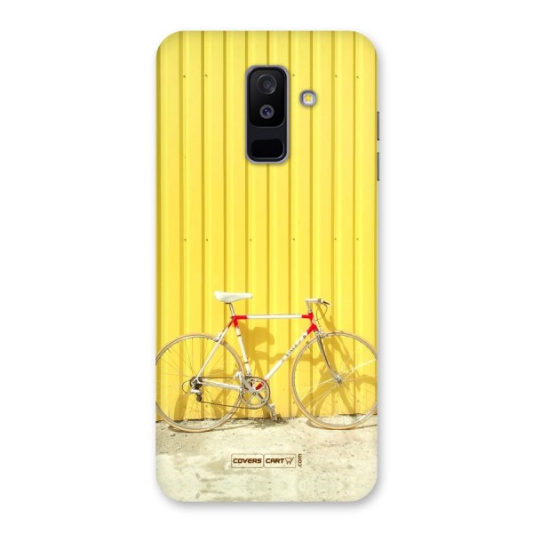 Yellow Cycle Classic Back Case for Galaxy A6 Plus