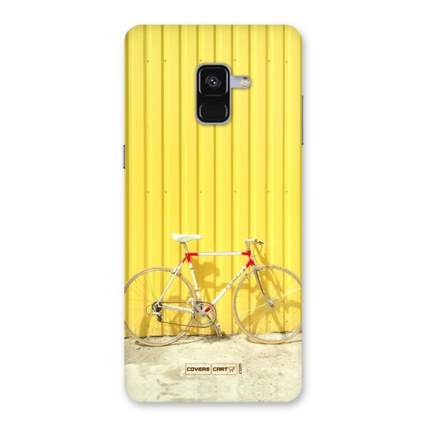 Yellow Cycle Classic Back Case for Galaxy A8 Plus
