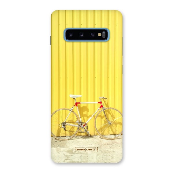 Yellow Cycle Classic Back Case for Galaxy S10 Plus