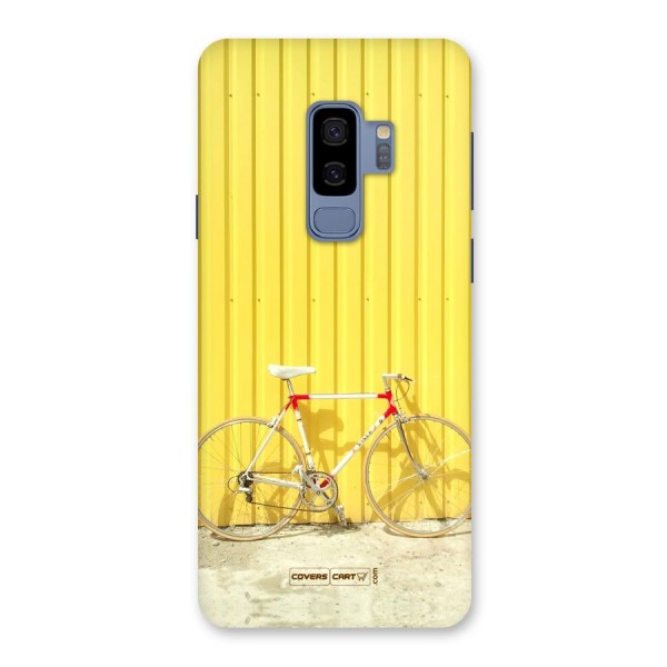Yellow Cycle Classic Back Case for Galaxy S9 Plus