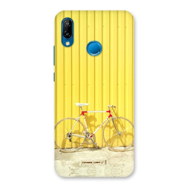 Yellow Cycle Classic Back Case for Huawei P20 Lite