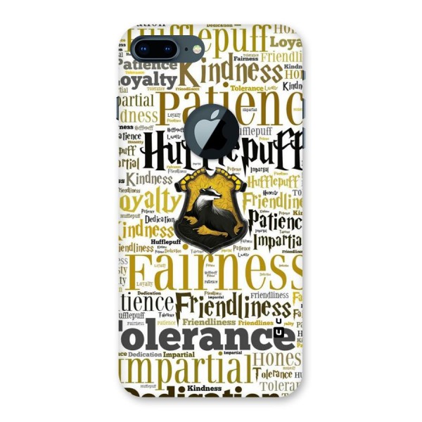 Yellow Fairness Back Case for iPhone 7 Plus Logo Cut