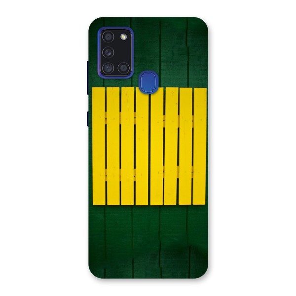 Yellow Fence Back Case for Galaxy A21s