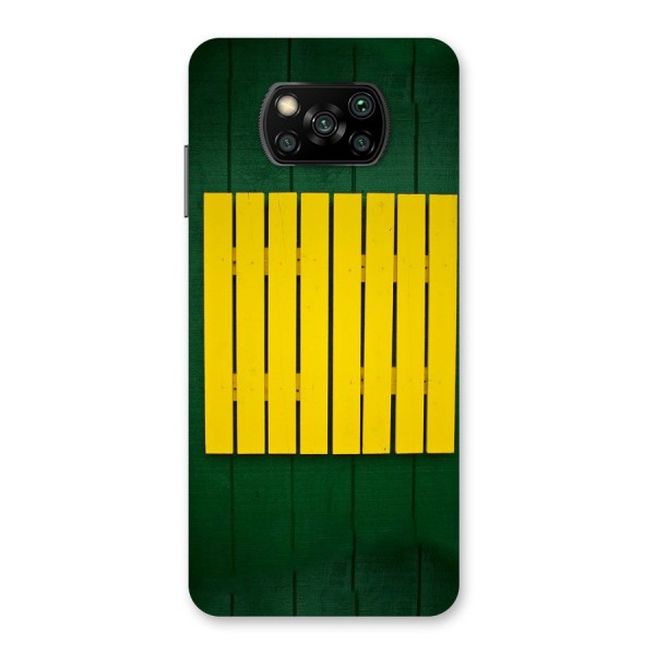 Yellow Fence Back Case for Poco X3