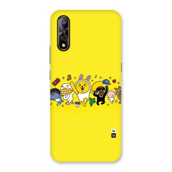 Yellow Friends Back Case for Vivo S1