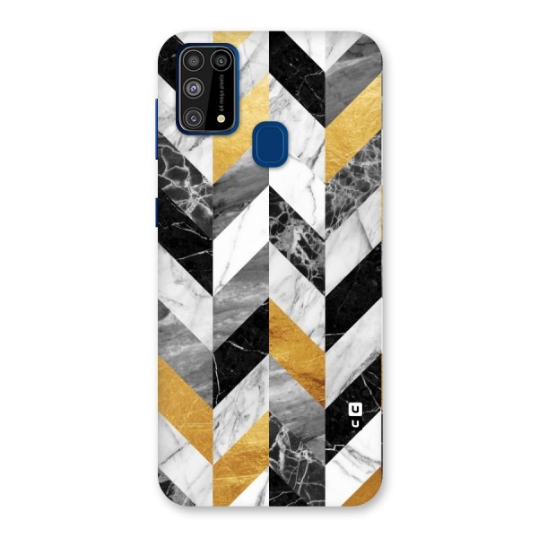 Yellow Grey Marble Back Case for Galaxy M31