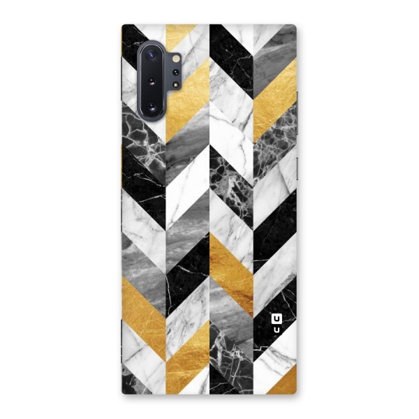 Yellow Grey Marble Back Case for Galaxy Note 10 Plus