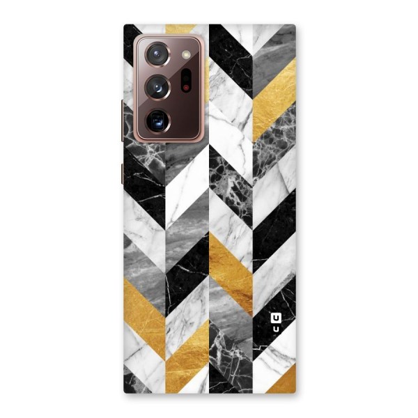 Yellow Grey Marble Back Case for Galaxy Note 20 Ultra