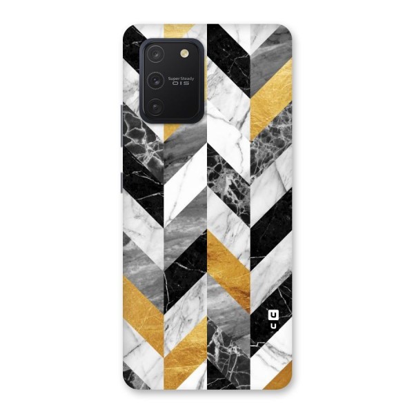 Yellow Grey Marble Back Case for Galaxy S10 Lite