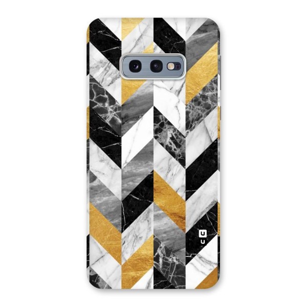 Yellow Grey Marble Back Case for Galaxy S10e