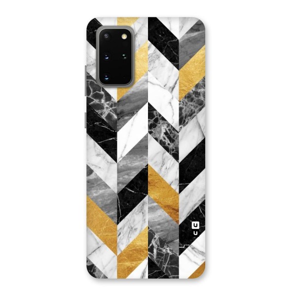 Yellow Grey Marble Back Case for Galaxy S20 Plus