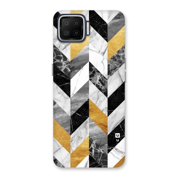 Yellow Grey Marble Back Case for Oppo F17