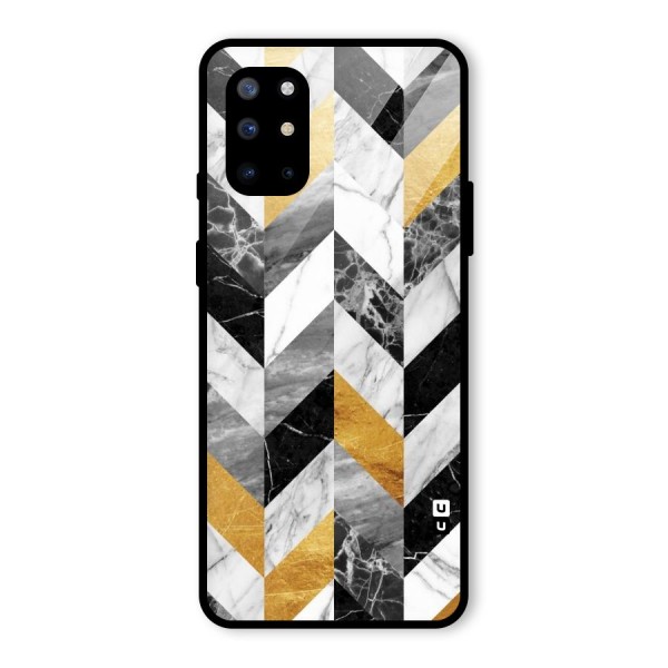 Yellow Grey Marble Glass Back Case for OnePlus 8T