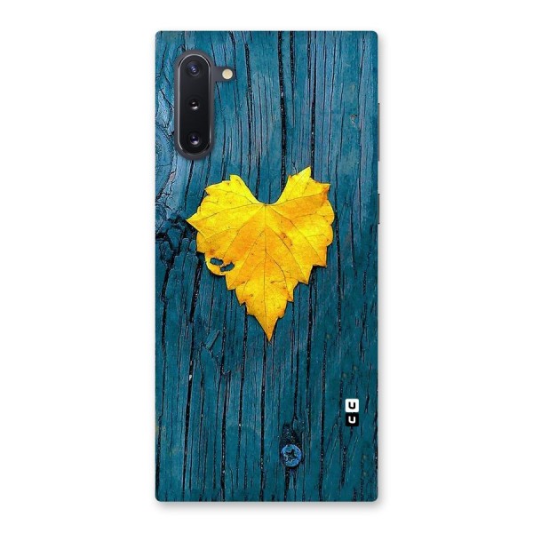 Yellow Leaf Back Case for Galaxy Note 10