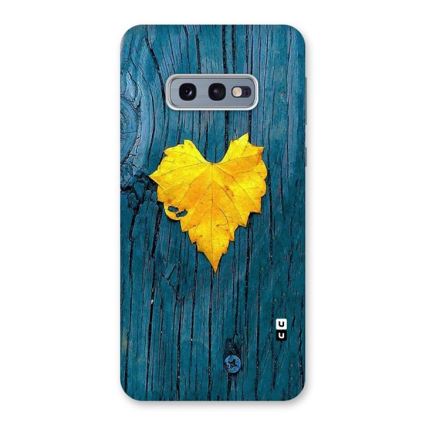 Yellow Leaf Back Case for Galaxy S10e