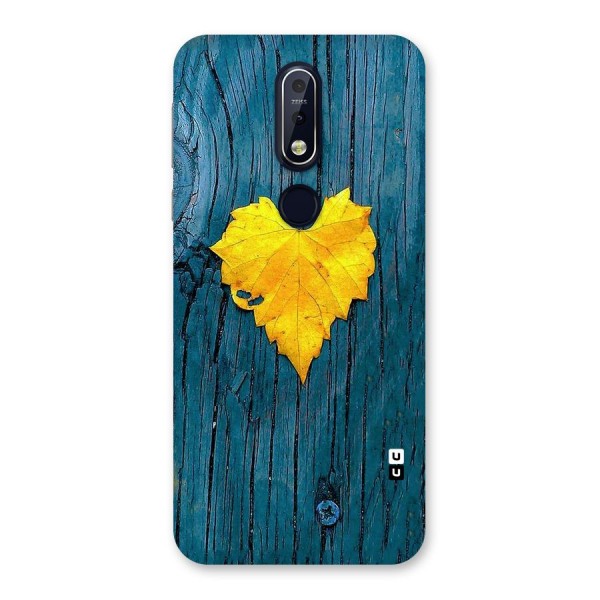 Yellow Leaf Back Case for Nokia 7.1