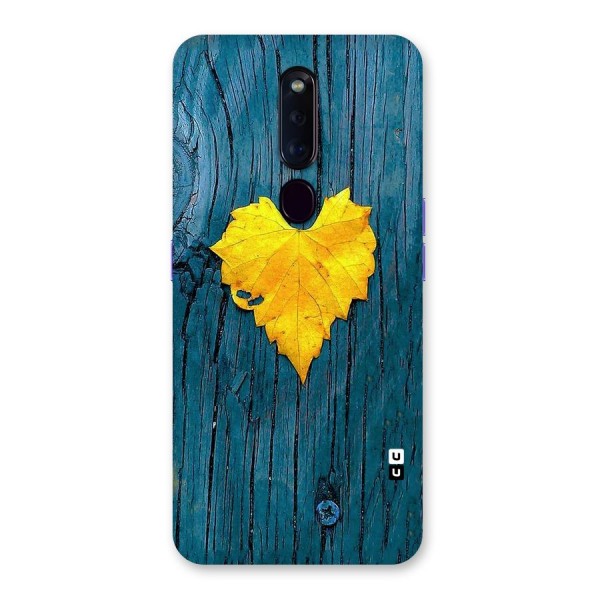 Yellow Leaf Back Case for Oppo F11 Pro